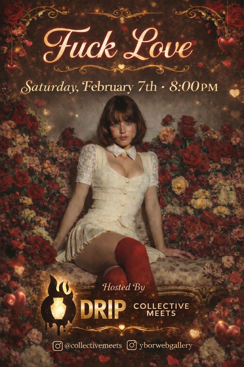 Fuck Love: A black light Valentine's Day Pottery Extravaganza Saturday February 7th