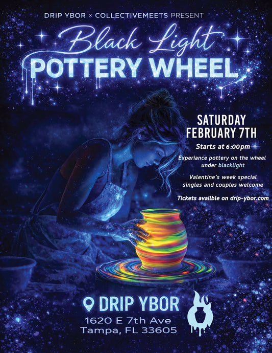 Fuck Love: A black light Valentine's Day Pottery Extravaganza Saturday February 7th